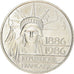 Coin, France, Statue de la Liberté, 100 Francs, 1986, Paris, MS(63), Silver