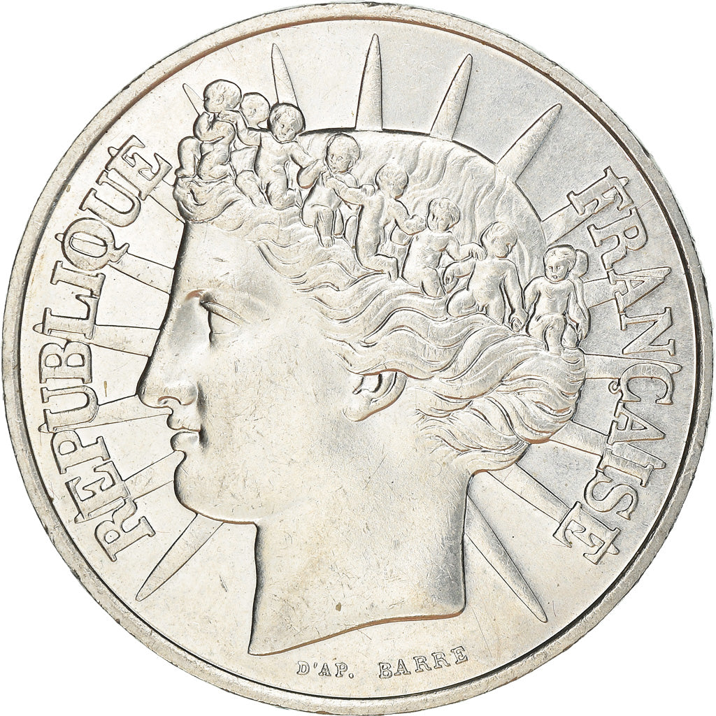 Coin, France, 100 Francs, 1988, Paris, MS(63), Silver, KM:966a, Gadoury:903
