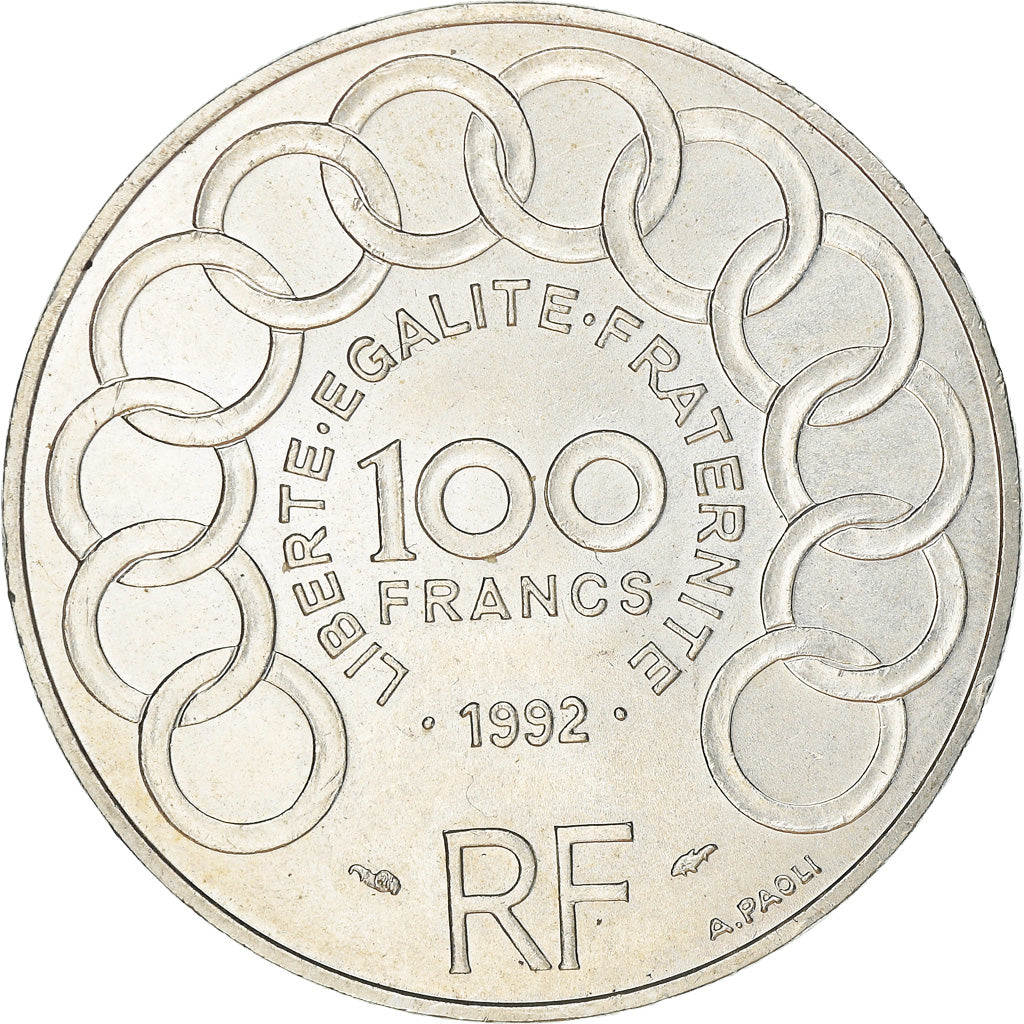 Monnaie, France, Jean Monnet, 100 Francs, 1992, Paris, SUP+, Argent