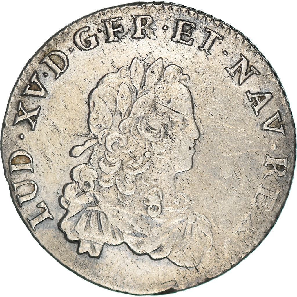 Coin, France, Louis XV, 1/3 Écu de France, 1/3 Ecu, 1722, Reims, EF(40-45)