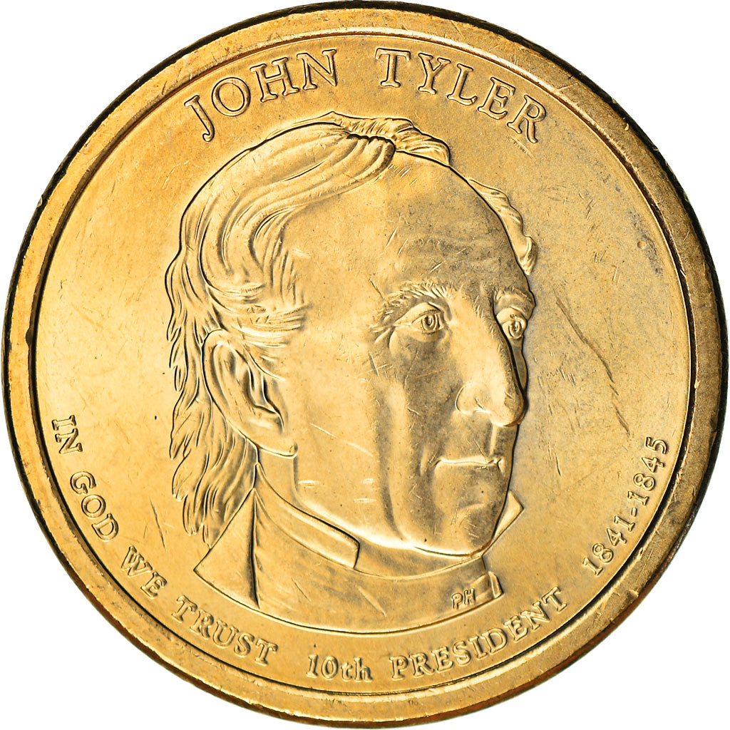 Munten, Verenigde Staten, Dollar, 2009, U.S. Mint, John Tyler, UNC-
