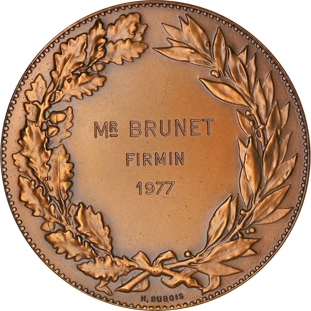 France, Medal, Société Française d'Archéologie, Monuments Historiques, 1977