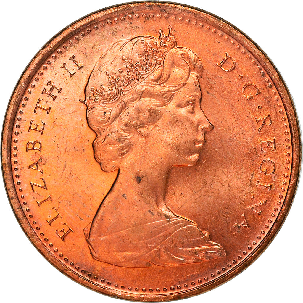 Coin, Canada, Elizabeth II, Cent, 1967, Royal Canadian Mint, Ottawa, AU(50-53)