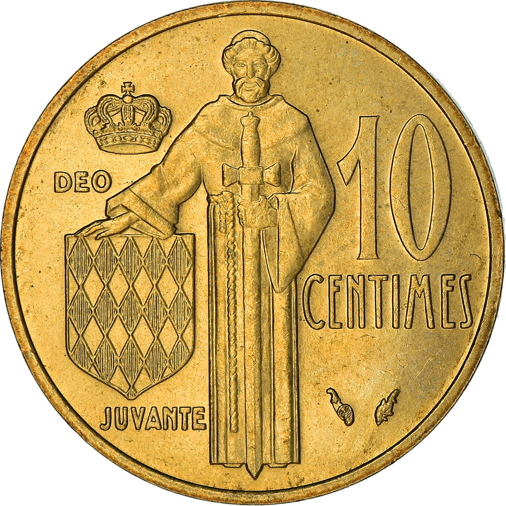 Coin, Monaco, Rainier III, 10 Centimes, 1978, AU(50-53), Aluminum-Bronze, KM:142