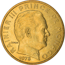 Münze, Monaco, Rainier III, 10 Centimes, 1978, VZ, Aluminum-Bronze, KM:142
