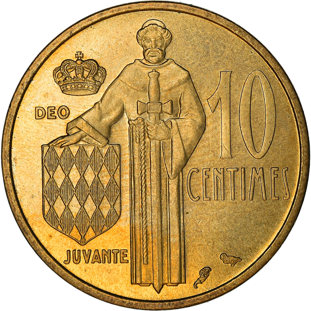 Monnaie, Monaco, Rainier III, 10 Centimes, 1962, TB+, Aluminum-Bronze