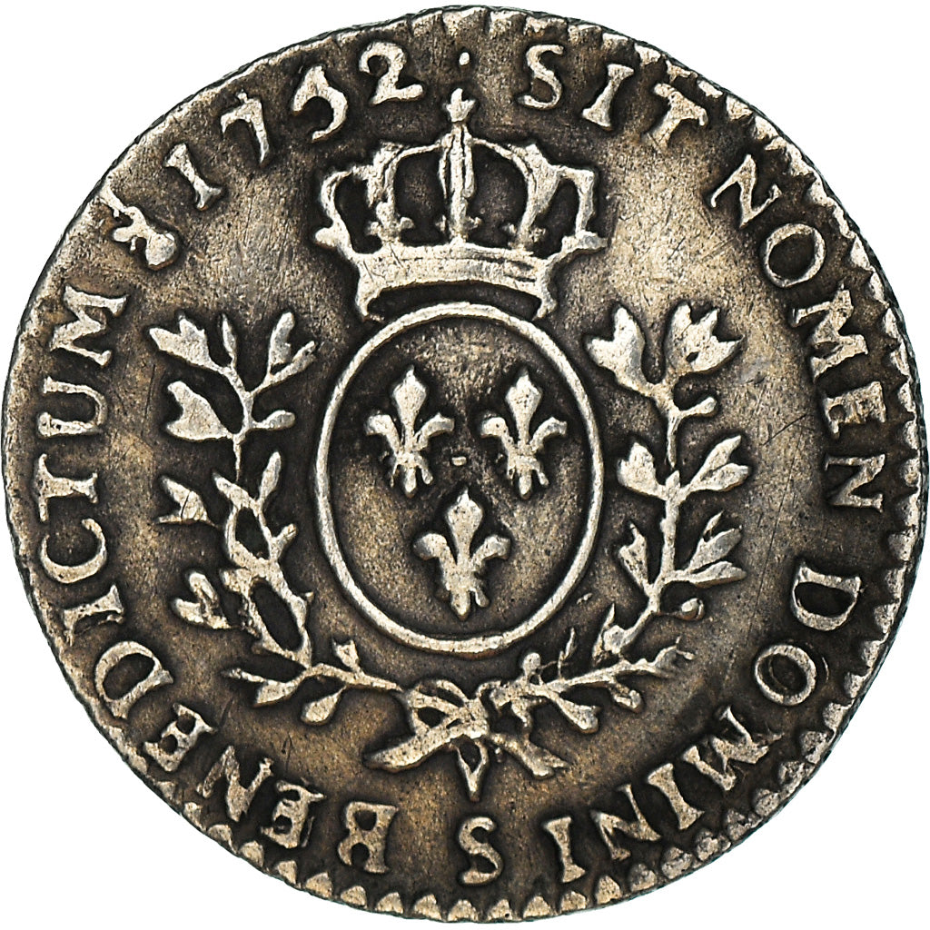 Coin, France, Louis XV, 1/20 Écu au bandeau (6 sols), 6 Sols, 1/20 ECU, 1752
