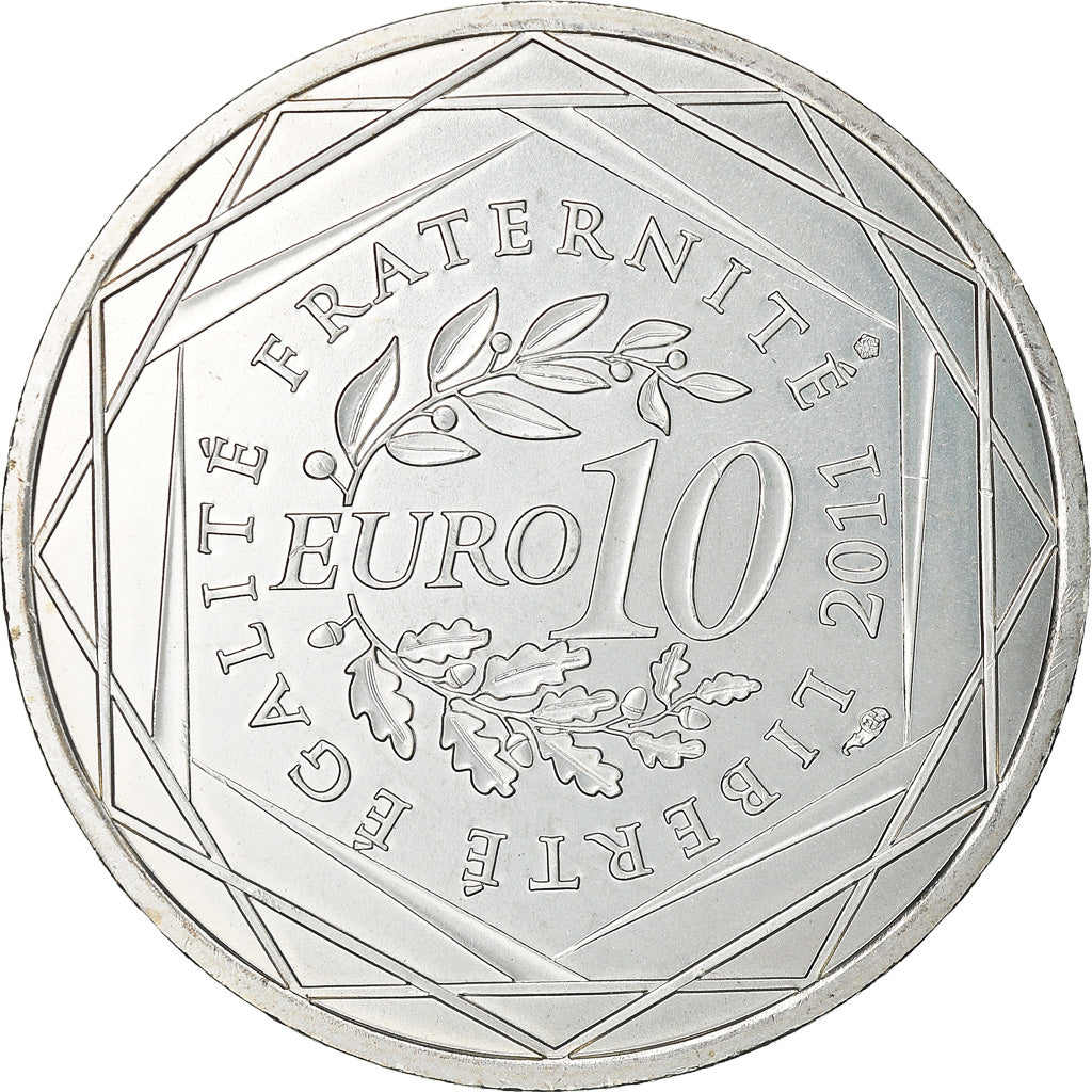 Francia, 10 Euro, Mayotte, 2011, Paris, SC, Plata, Gadoury:EU450, KM:1726