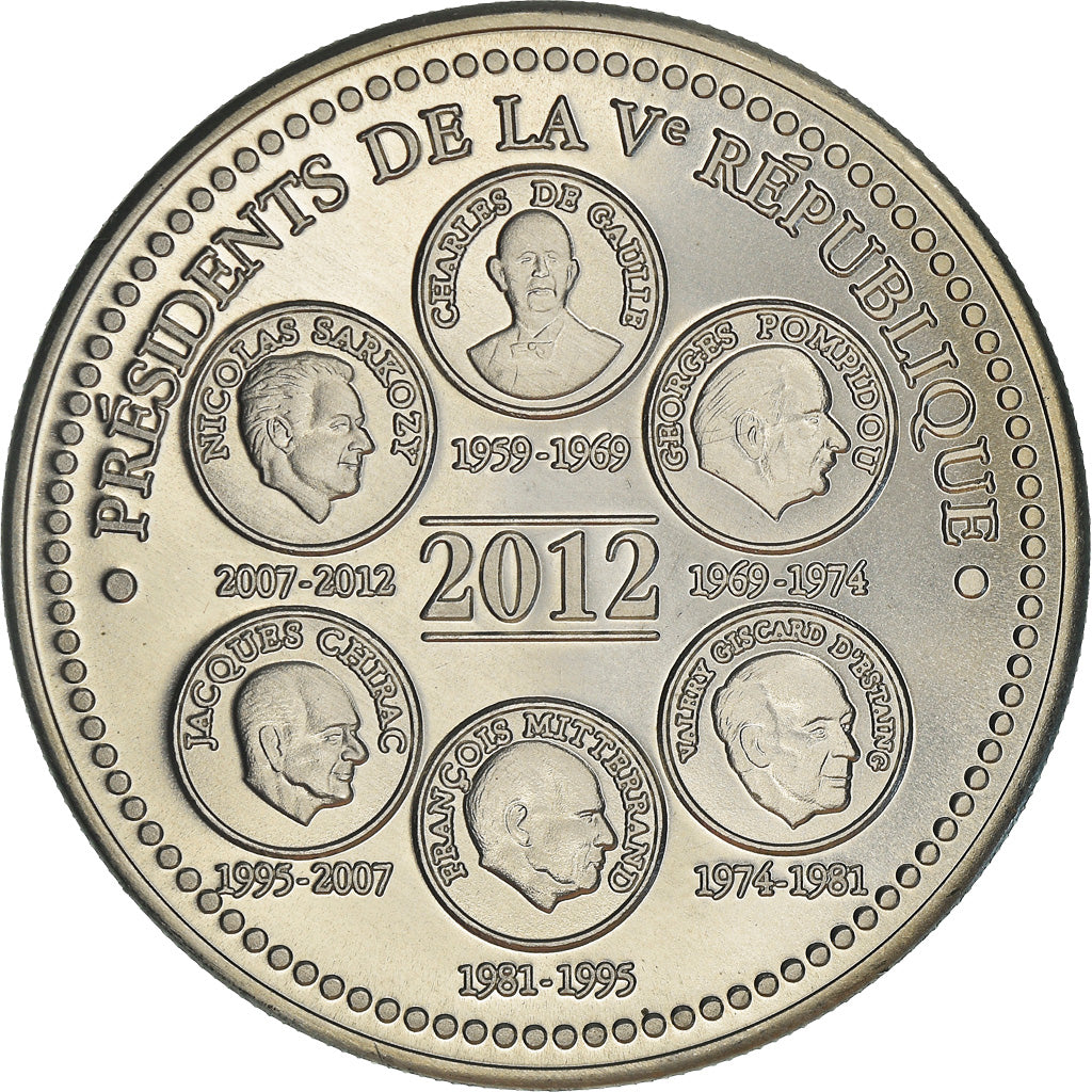 France, Medal, L'Elysée, 2012, MS(65-70), Copper-nickel