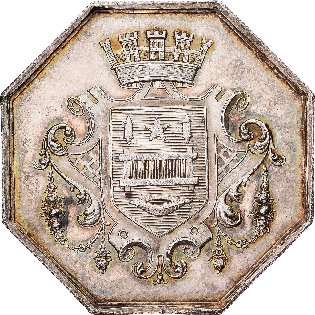 France, Token, Savings Bank, Caisse Commerciale de Roubaix, MS(60-62), Silver