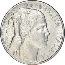 Coin, Italy, 5 Lire, 1948, Rome, AU(55-58), Aluminum, KM:89