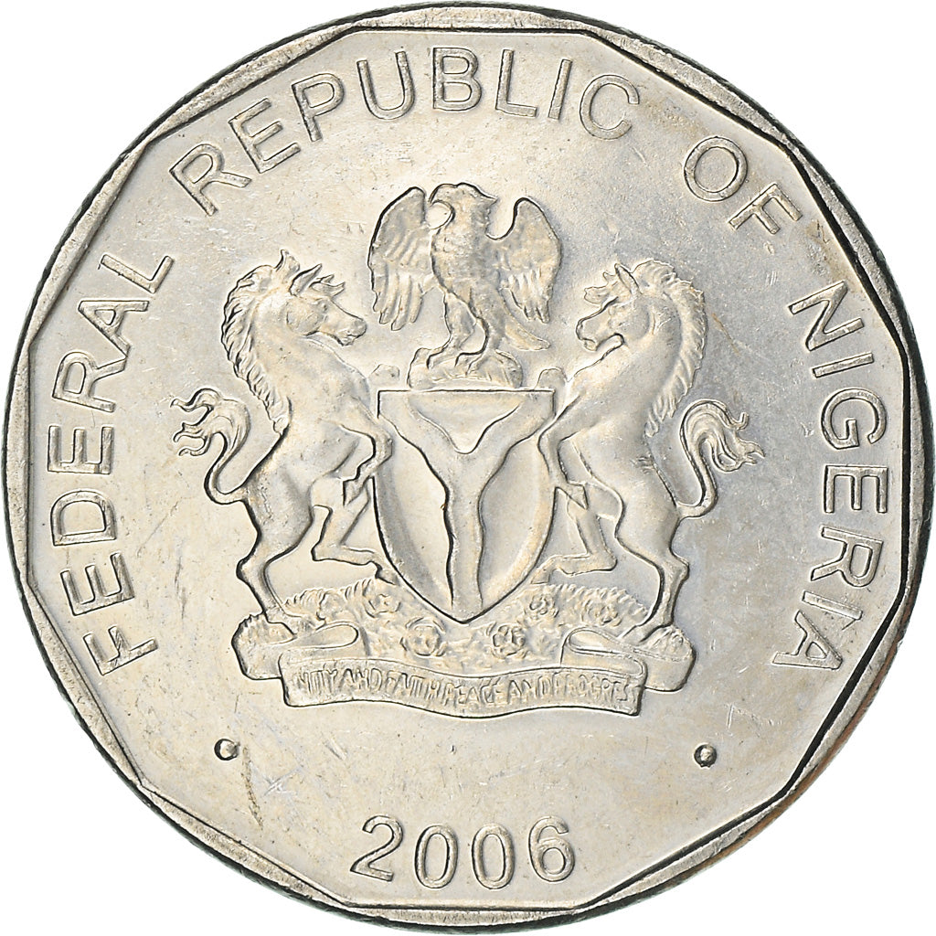 Monnaie, Nigéria, 50 Kobo, 2006, SPL, Nickel Clad Steel, KM:13.3