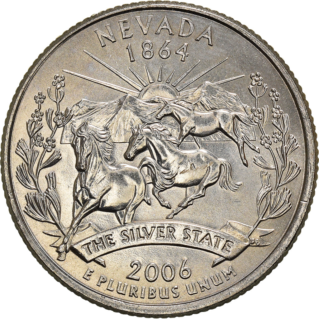 Moneta, Stati Uniti, 1/4 dollar, Quarter, 2006, U.S. Mint, Denver, Nevada, 1864