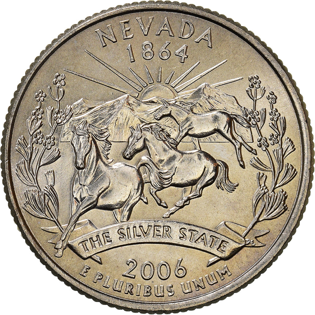 Moneta, Stati Uniti, 1/4 dollar, Quarter, 2006, U.S. Mint, Denver, Nevada, 1864