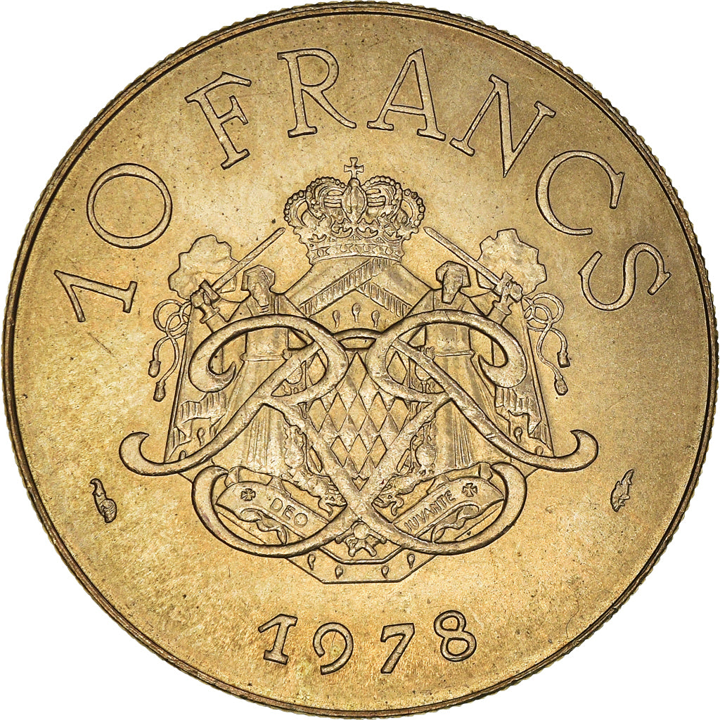 Moneda, Mónaco, Rainier III, 10 Francs, 1978, MBC, Cobre - níquel - aluminio