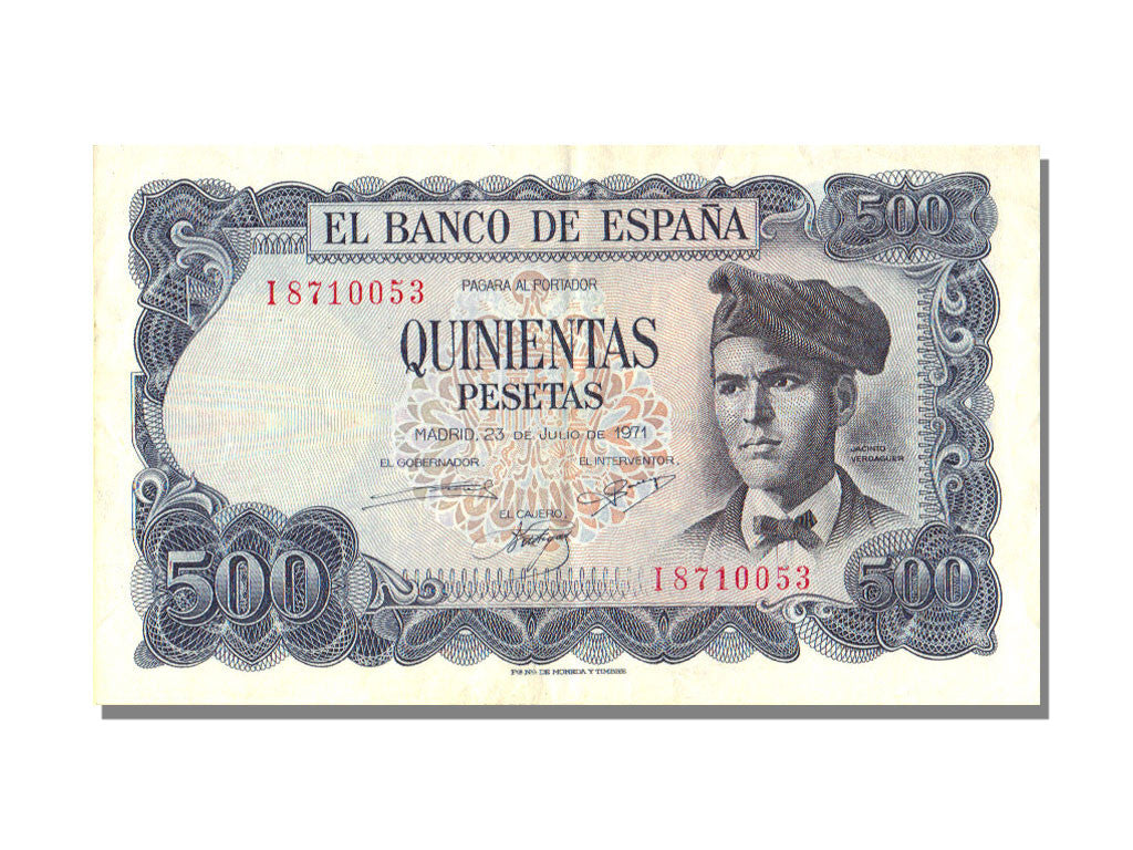 Billet, Espagne, 500 Pesetas, 1971, 1971-07-23, SPL