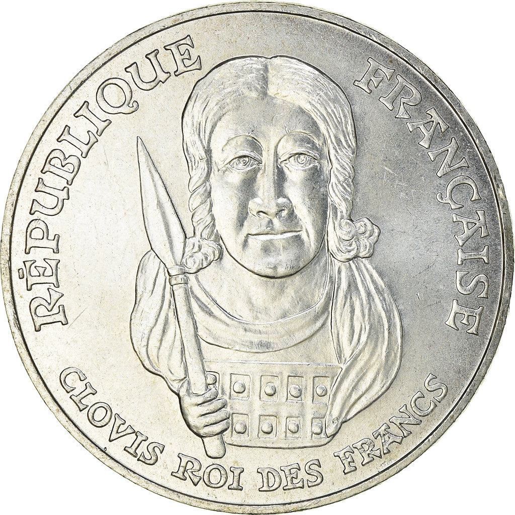 Monnaie, France, Clovis, 100 Francs, 1996, SUP, Argent, Gadoury:953, KM:1180