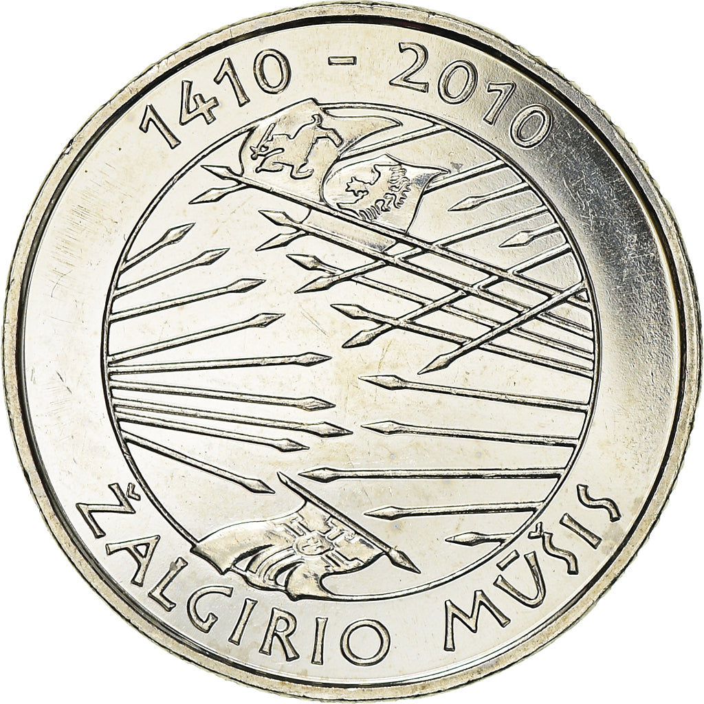 Coin, Lithuania, Litas, 2010, MS(63), Copper-nickel, KM:172