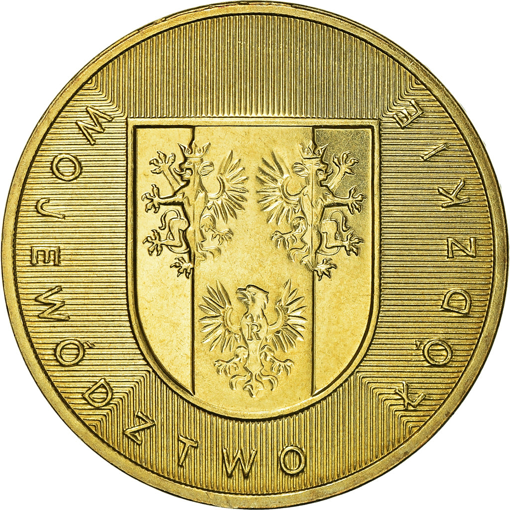 Coin, Poland, 2 Zlote, 2004, Warsaw, MS(63), Brass, KM:487
