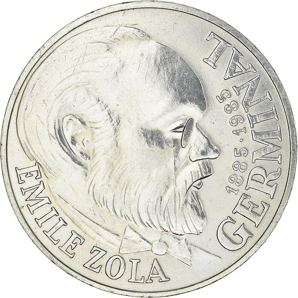 Moneda, Francia, Germinal, 100 Francs, 1985, SC, Plata, KM:957, Gadoury:900