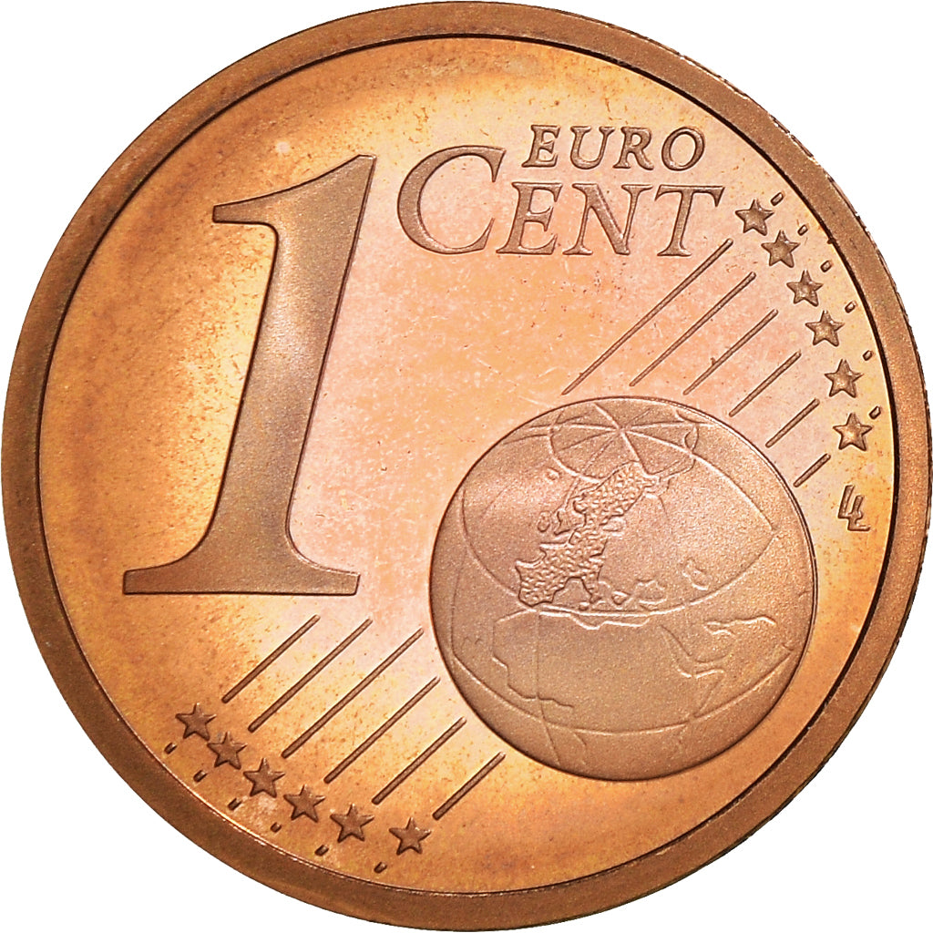 Francia, Euro Cent, 2004, Paris, Proof / BE, SC, Cobre chapado en acero, KM:1282