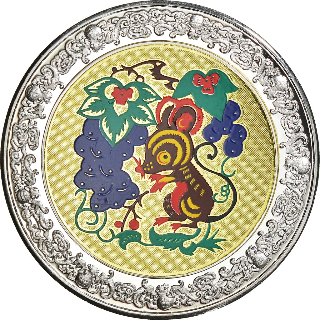 Munten, Malawi, 5 Kwacha, 2005, Rat, FDC, Silver plated copper-nickel, KM:44