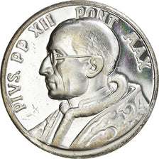Vatican, Médaille, Le Pape Pie XII, Religions & beliefs, SUP+, Bronze argenté