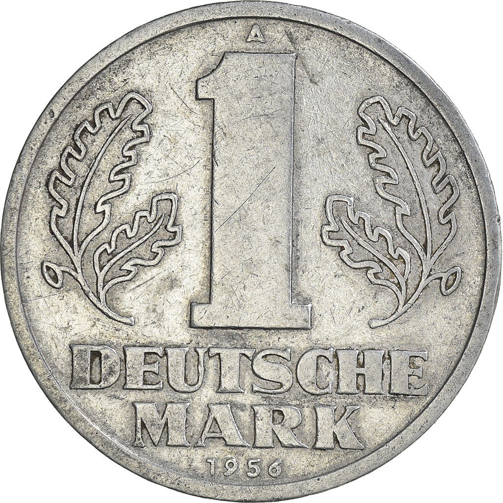 Münze, GERMAN-DEMOCRATIC REPUBLIC, Mark, 1956, Berlin, S+, Aluminium, KM:13