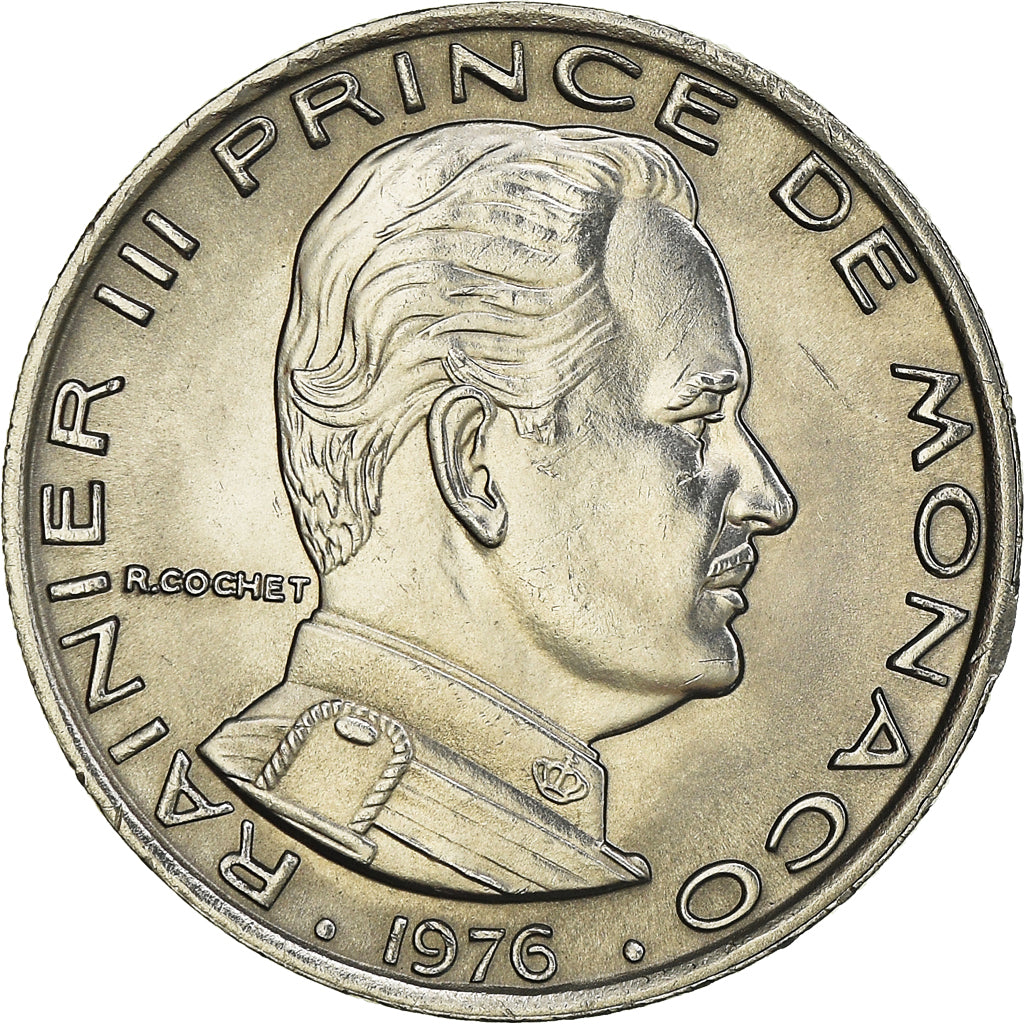Monnaie, Monaco, Rainier III, Franc, 1976, SPL, Nickel, Gadoury:MC 150, KM:140