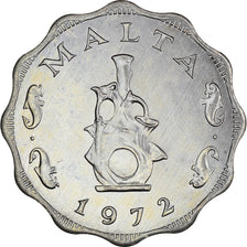 Coin, Malta, 5 Mils, 1972, British Royal Mint, MS(60-62), Aluminum, KM:7