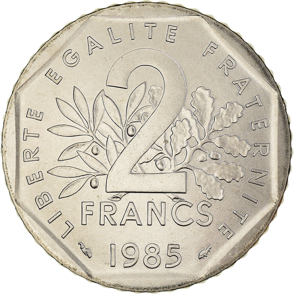 Coin, France, Semeuse, 2 Francs, 1985, Paris, MS(65-70), Nickel, KM:942.1