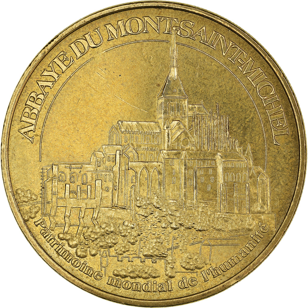 Francja, Token, Żeton turystyczny, 50/ Abbaye du Mont-Saint-Michel, Sztuka i