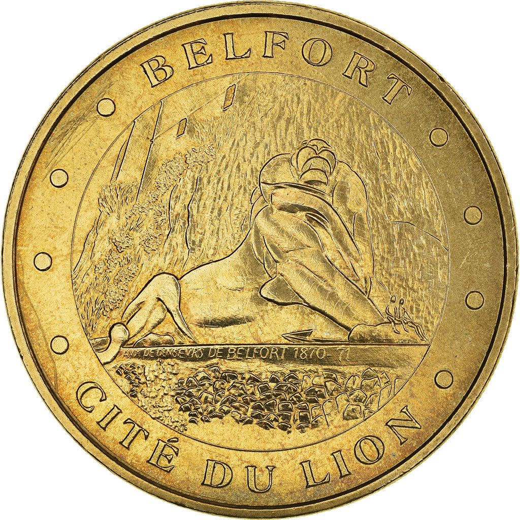 France, Jeton, Jeton Touristique, Belfort - Cité du Lion, Arts & Culture, 2007