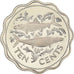 Coin, Bahamas, Elizabeth II, 10 Cents, 1976, Franklin Mint, U.S.A., Proof