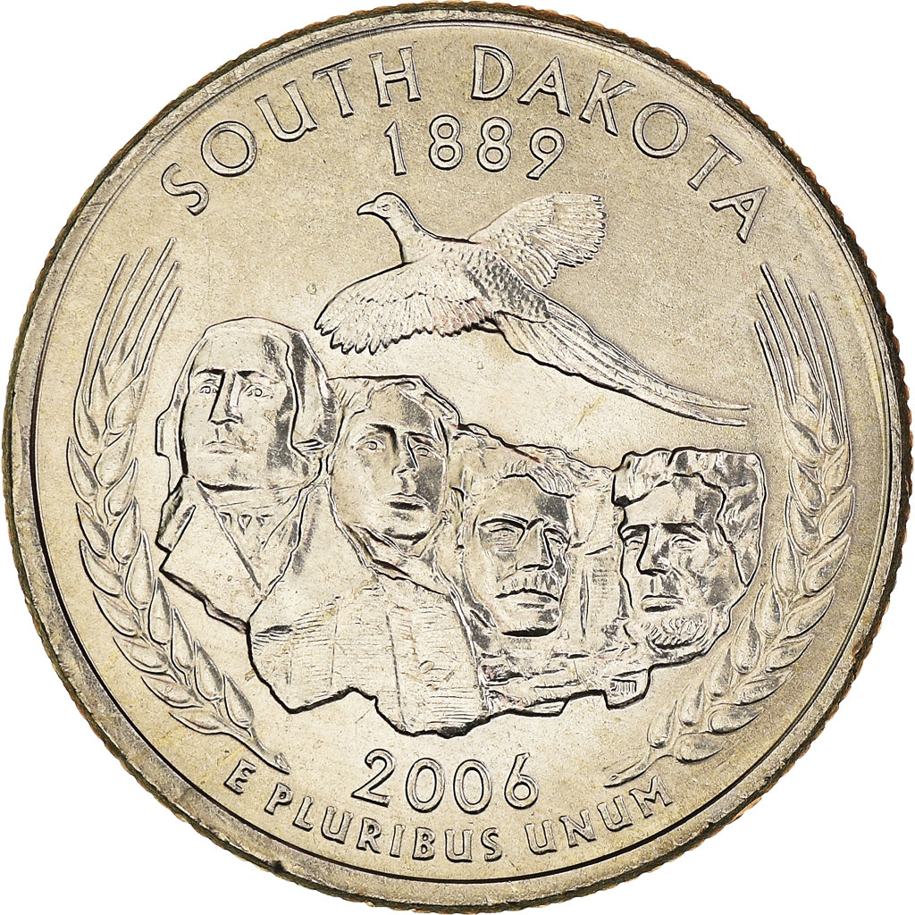 Moneda, Estados Unidos, Quarter, 2006, U.S. Mint, Philadelphia, South Dakota