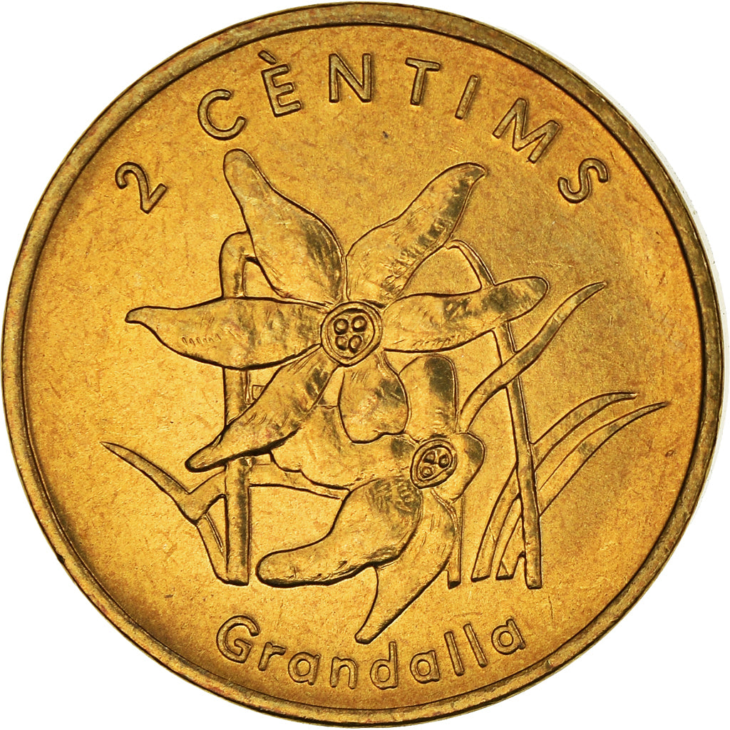 Monnaie, Andorra, 2 Centims, 2002, TTB, Laiton, KM:179