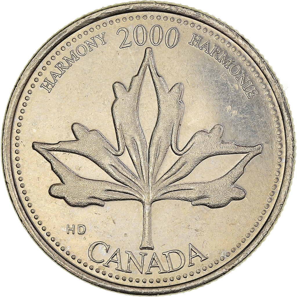 Coin, Canada, Elizabeth II, 25 Cents, 2000, Royal Canadian Mint, Ottawa, MS(63)