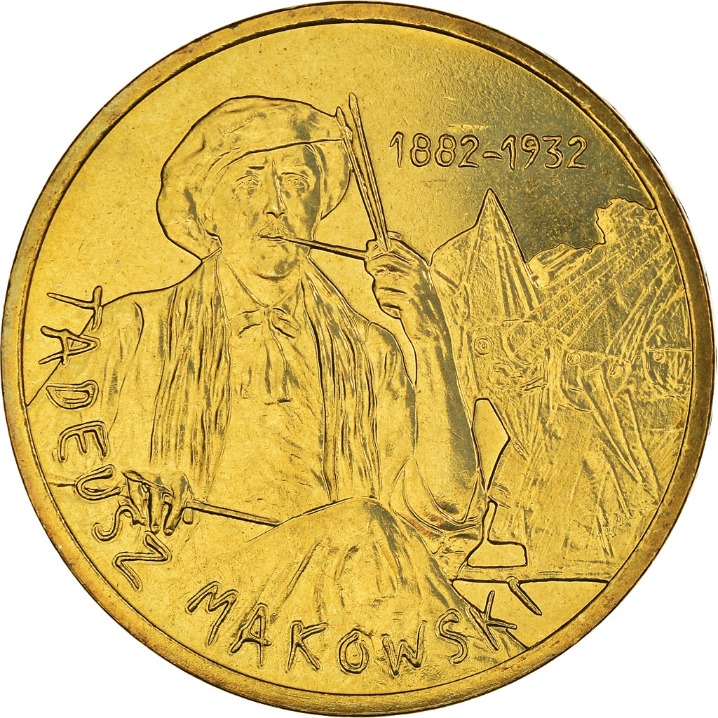 Coin, Poland, 2 Zlote, 2005, Warsaw, MS(63), Brass, KM:541
