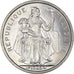 Coin, French Polynesia, 2 Francs, 1965, Paris, MS(63), Aluminum, KM:3