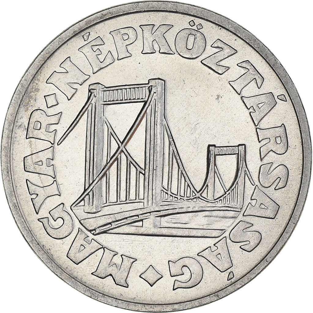 Coin, Hungary, 50 Fillér, 1976, Budapest, MS(60-62), Aluminum, KM:574