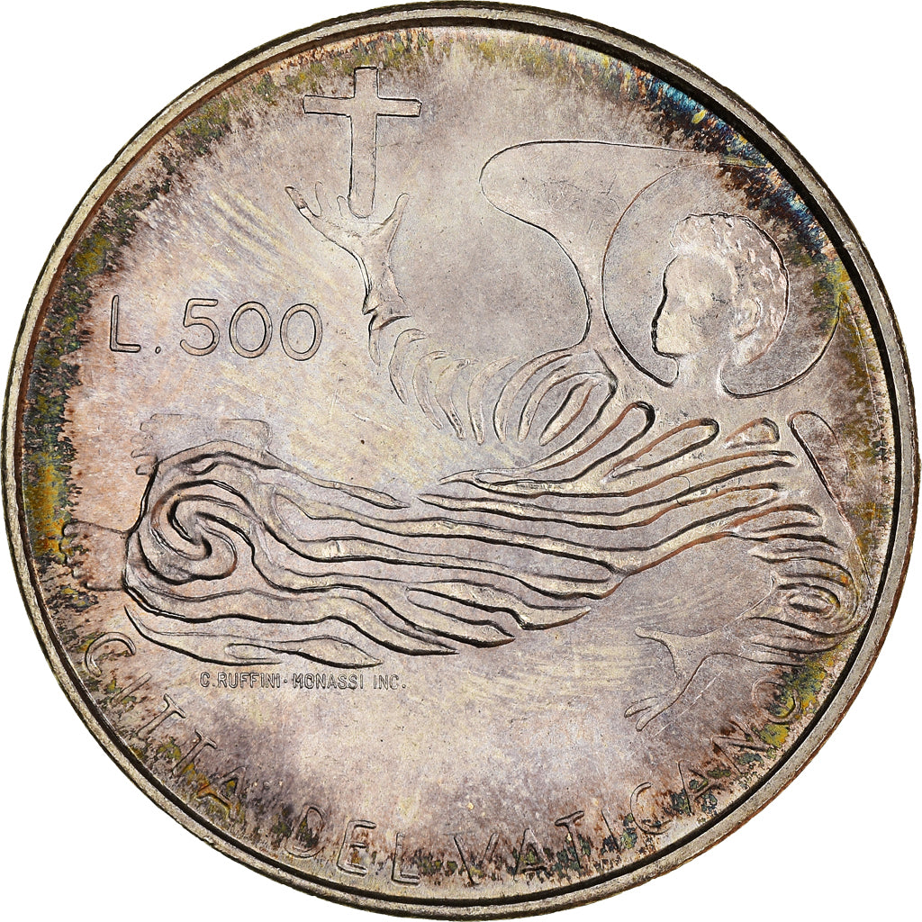 Coin, VATICAN CITY, Paul VI, 500 Lire, 1969, Roma, MS(64), Silver, KM:115