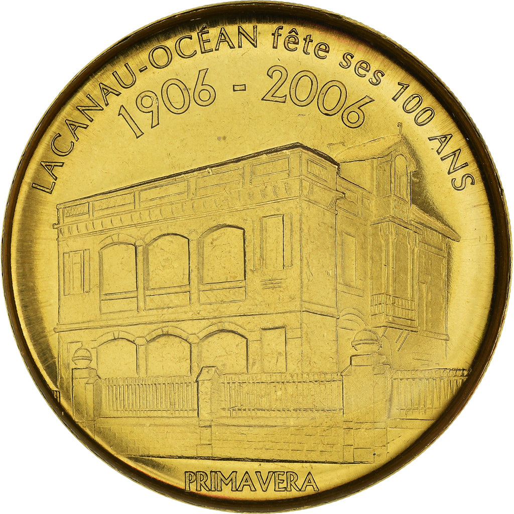 France, Token, Touristic token, Lacanau 1906 - 2006, 2006, MS(63), Cupronickel