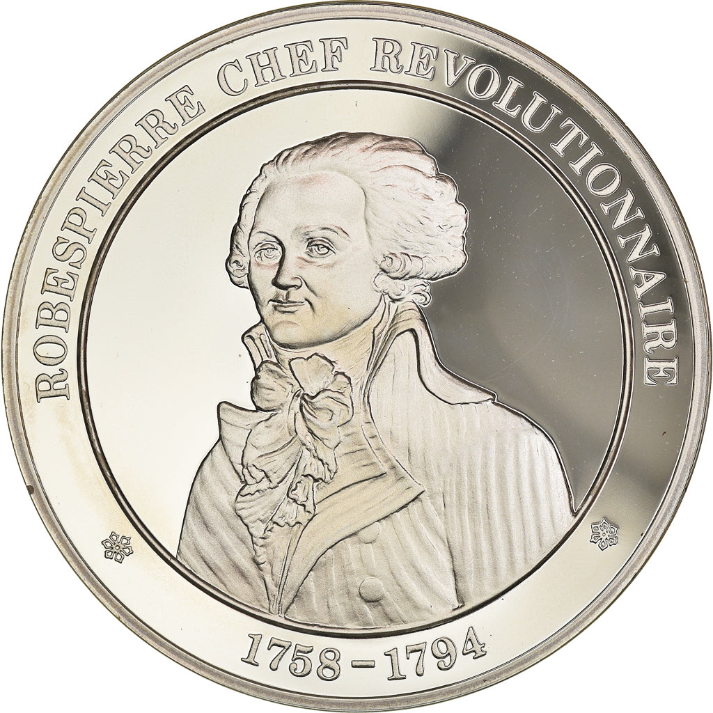 Francia, medaglia, French Fifth Republic, Robespierre chef révolutionnaire