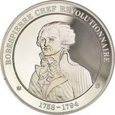 Francia, medaglia, French Fifth Republic, Robespierre chef révolutionnaire