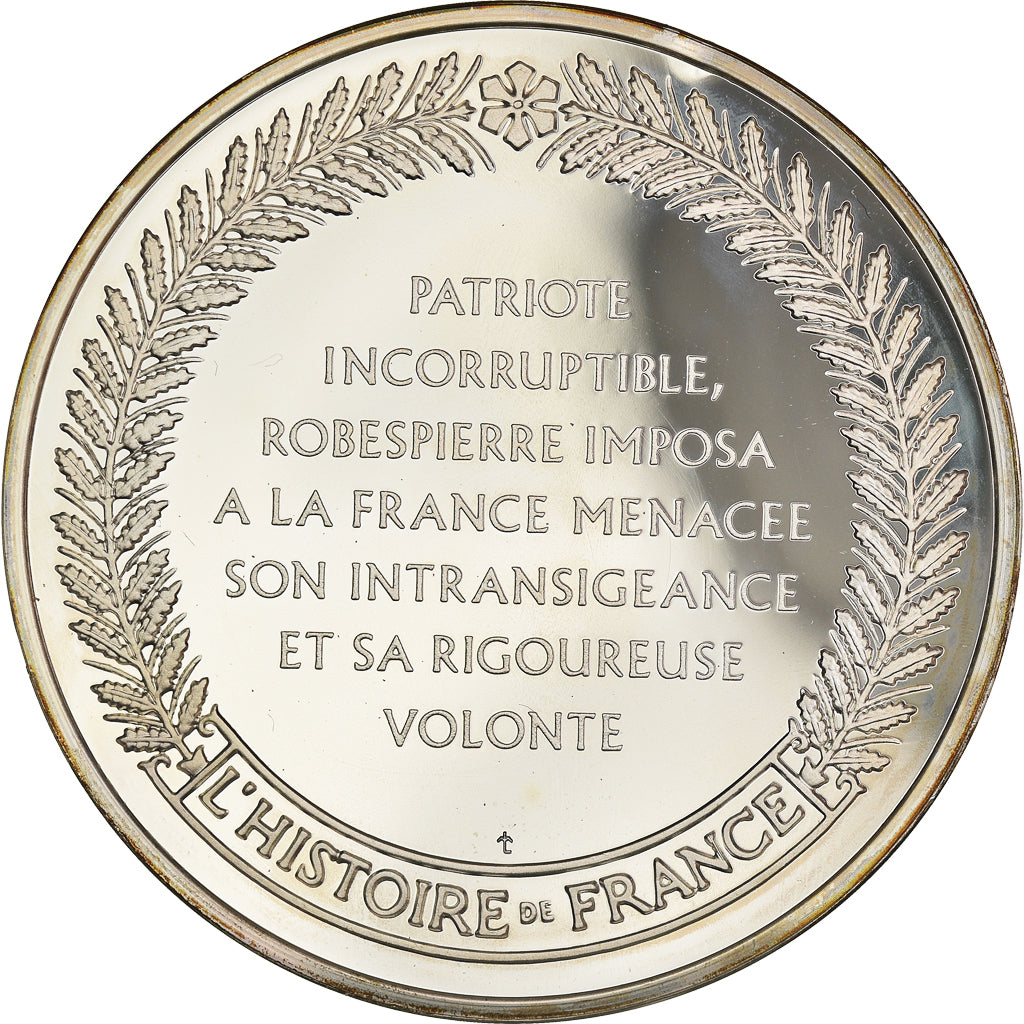 Francia, medaglia, French Fifth Republic, Robespierre chef révolutionnaire