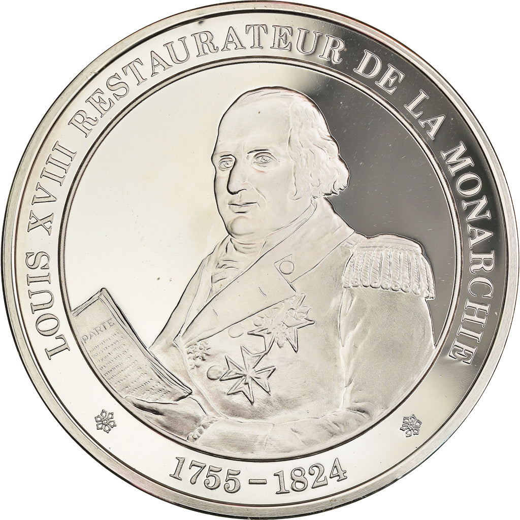 Frankreich, Medaille, Louis XVIII, Restaurateur de la Monarchie, STGL, Silber