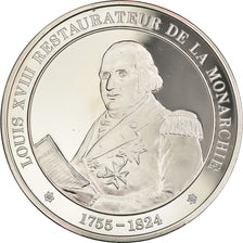 Frankreich, Medaille, Louis XVIII, Restaurateur de la Monarchie, STGL, Silber