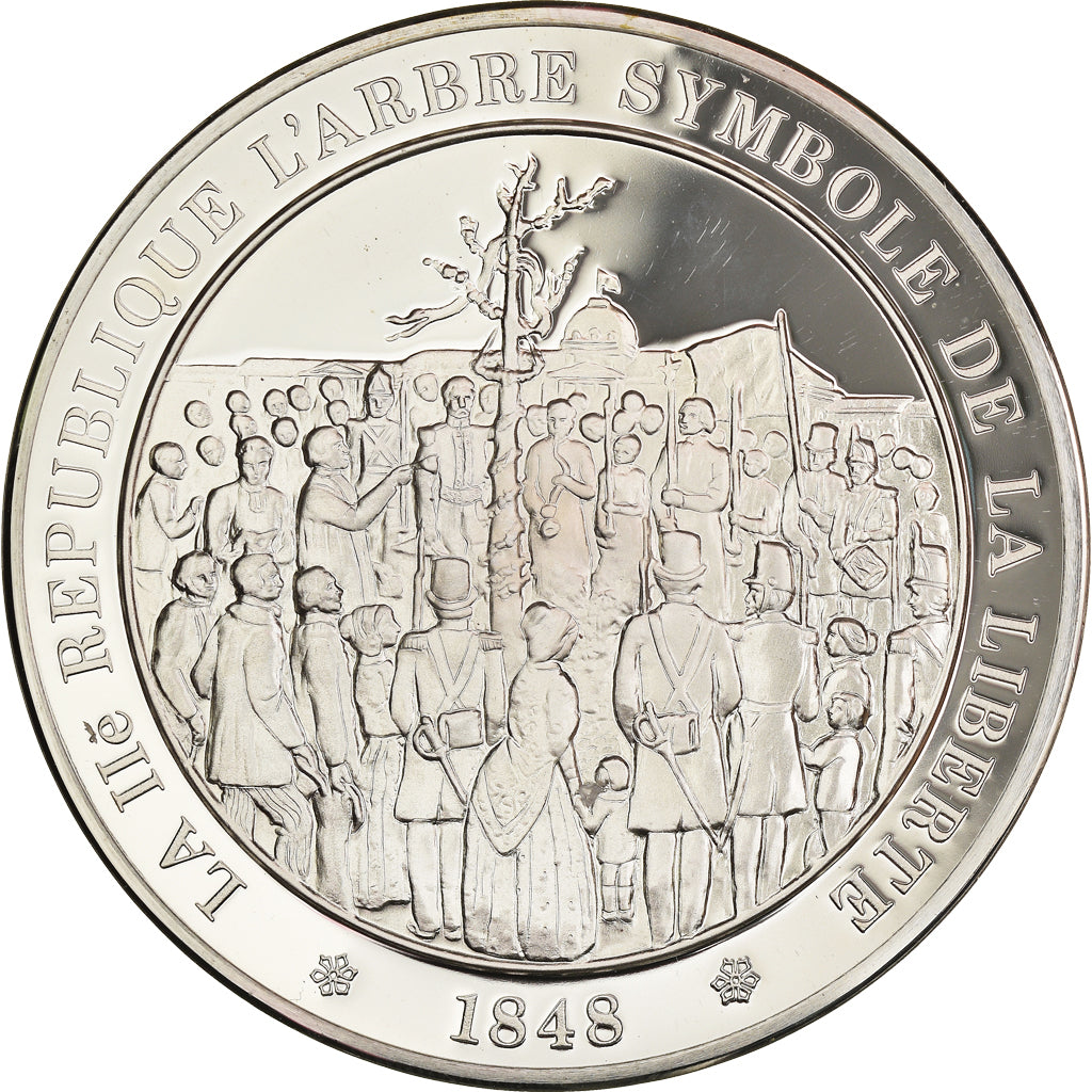 France, Médaille, French Second Republic, L'arbre symbole de la liberté