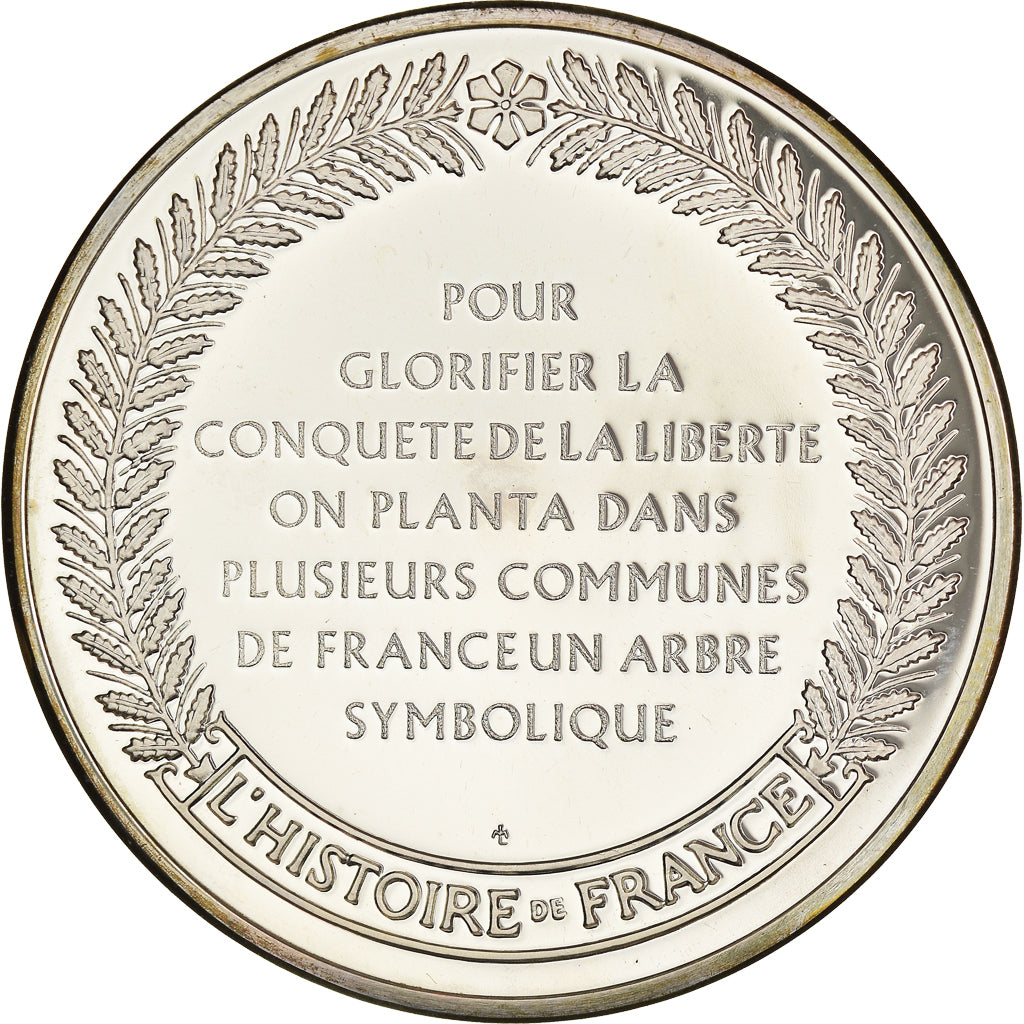 France, Médaille, French Second Republic, L'arbre symbole de la liberté
