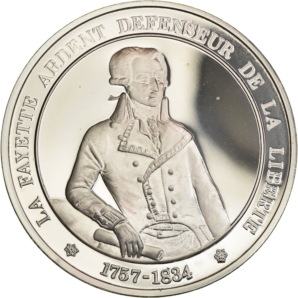 France, Medal, Lafayette, Défenseur de la Liberté, MS(65-70), Silver